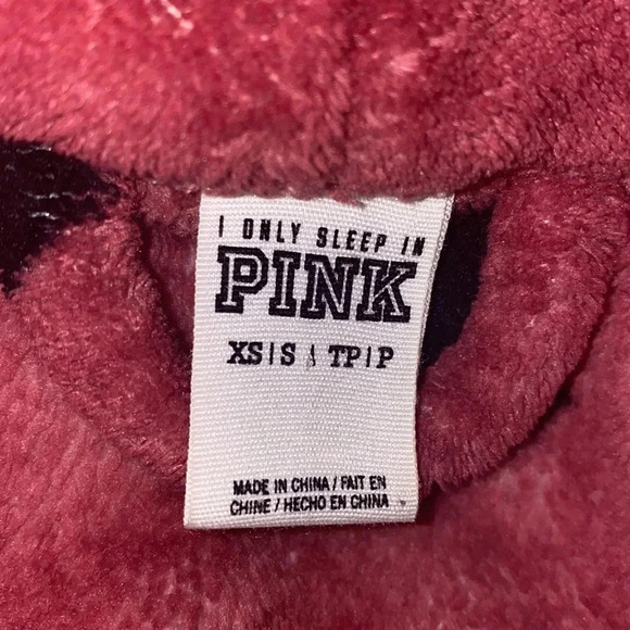 Pink Victoria’s Secret cozy pink polka dot soft Begonia robe Sz XS - Picture 4 of 15